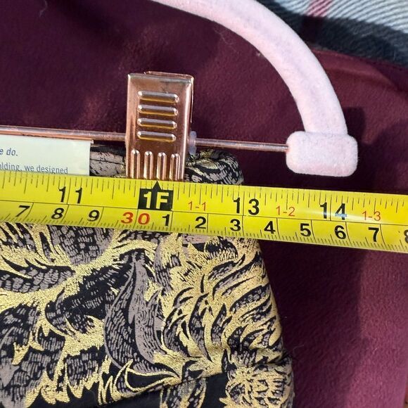 NWT Soft Surroundings Gold and Black Skinny Pants Mini Boot cut Sz‎ XS - Picture 7 of 8